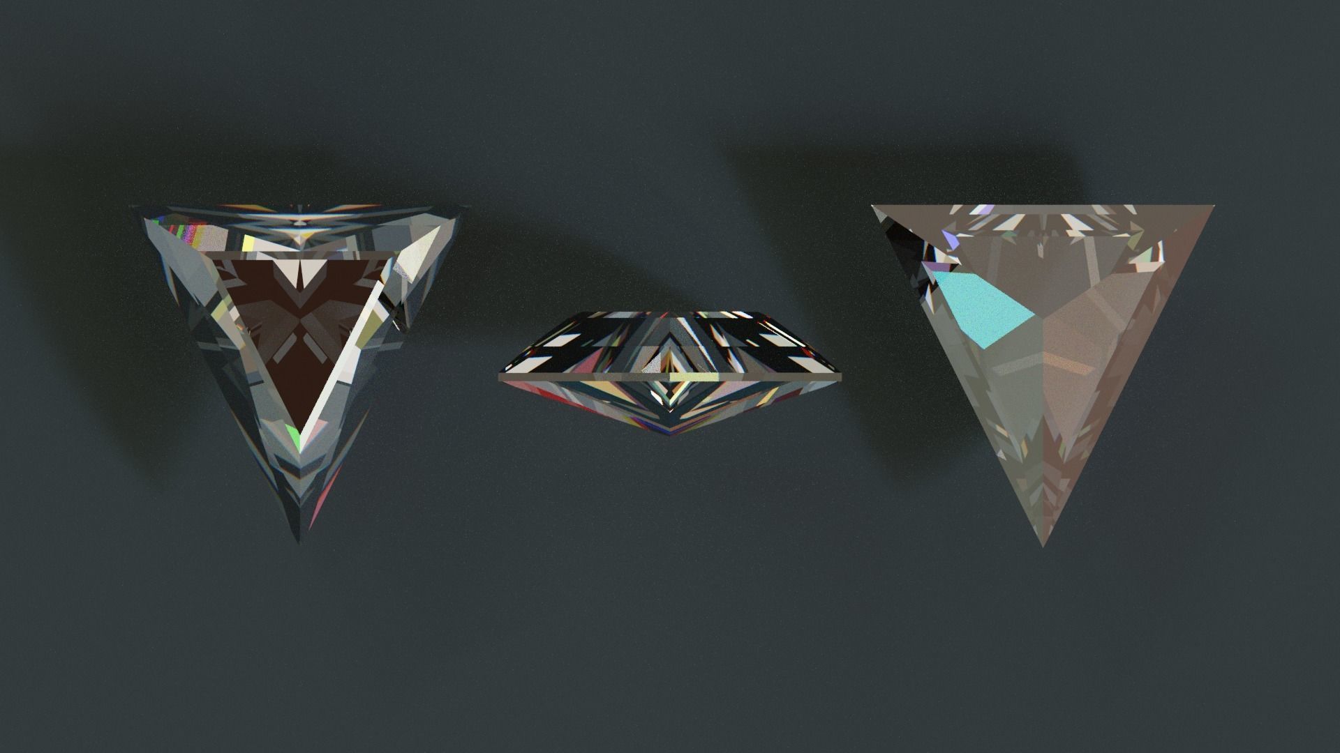 Diamonds Low-poly 3D model_66