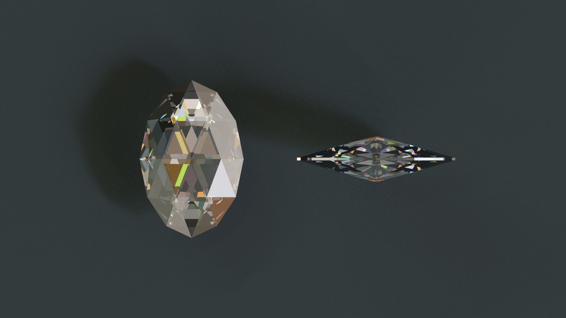 Diamonds Low-poly 3D model_52