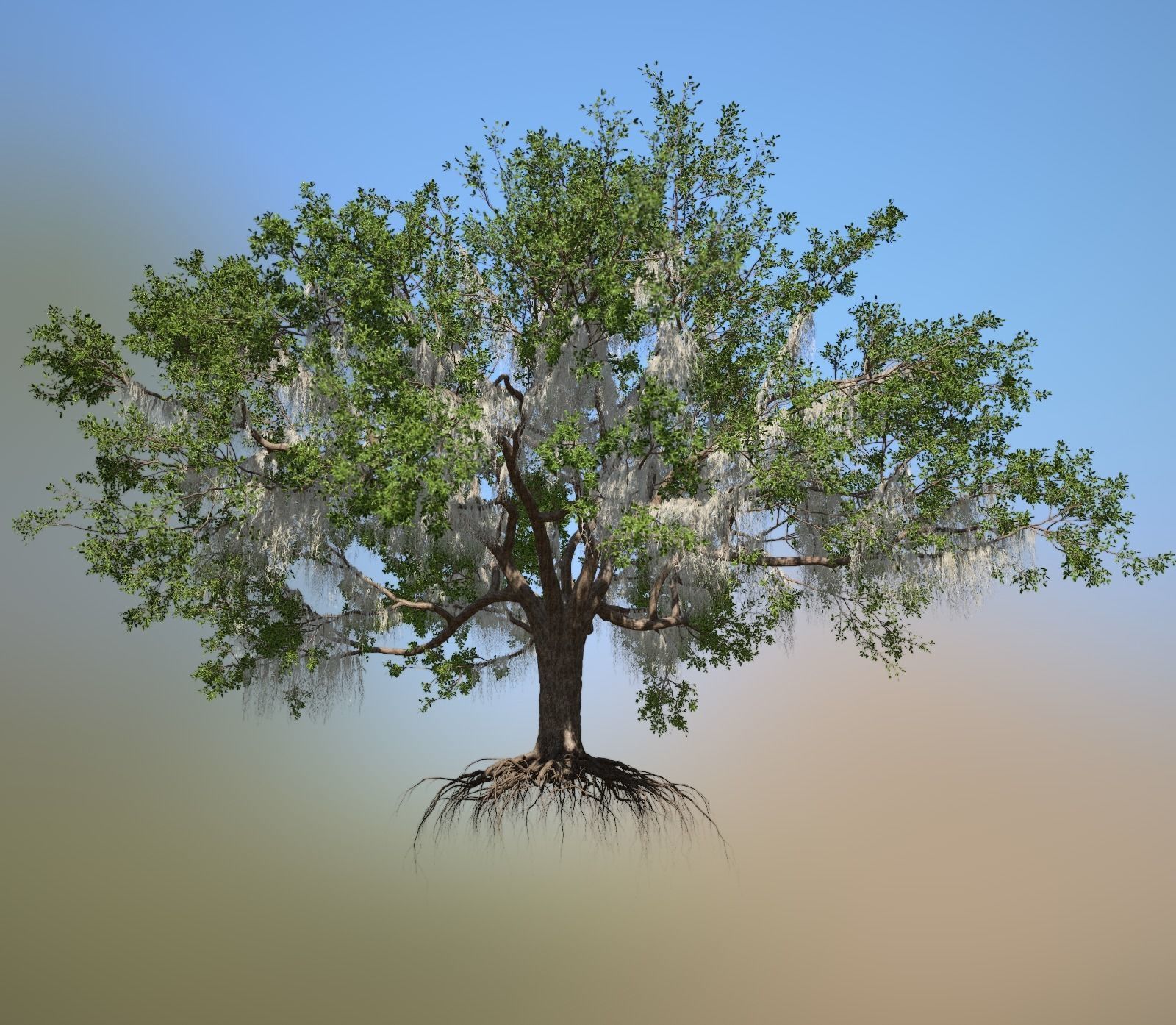6 Different SETS of Tree SET VOL58 3D Model Collection_9