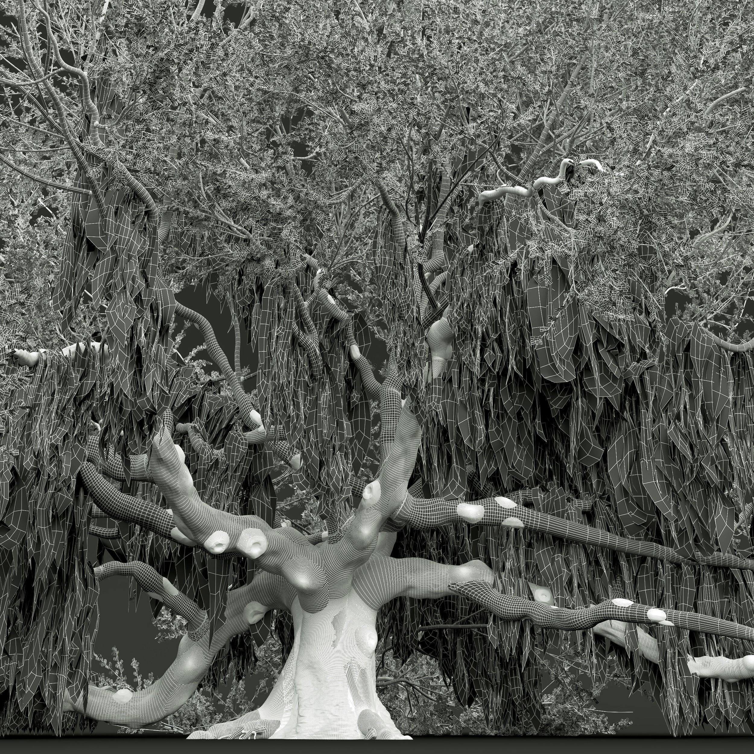 6 Different SETS of Tree SET VOL58 3D Model Collection_27