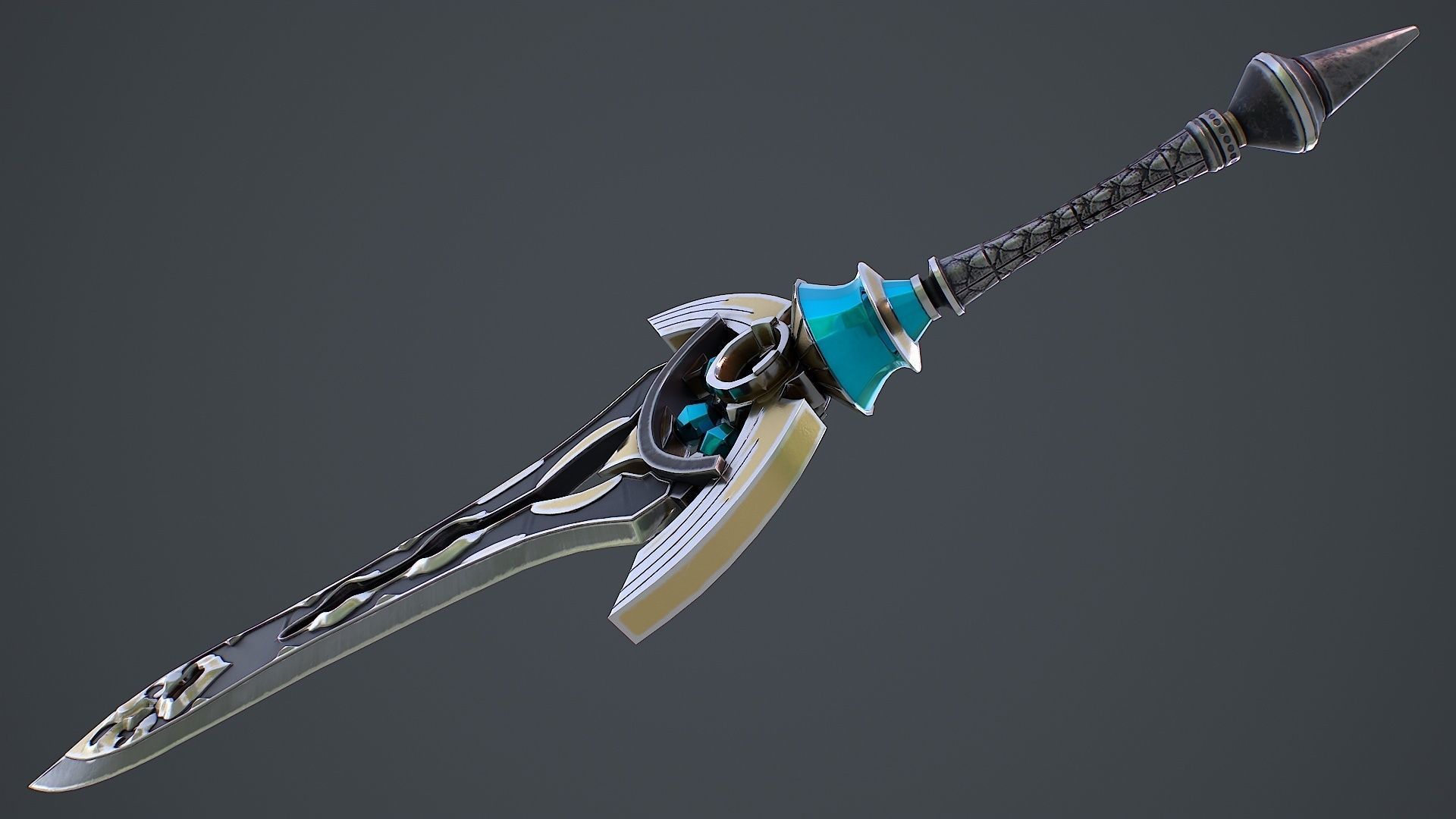 Fantasy Sword 7 3D Model Low-poly 3D model_10
