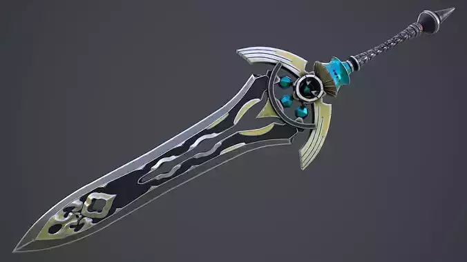 Fantasy Sword 7 3D Model