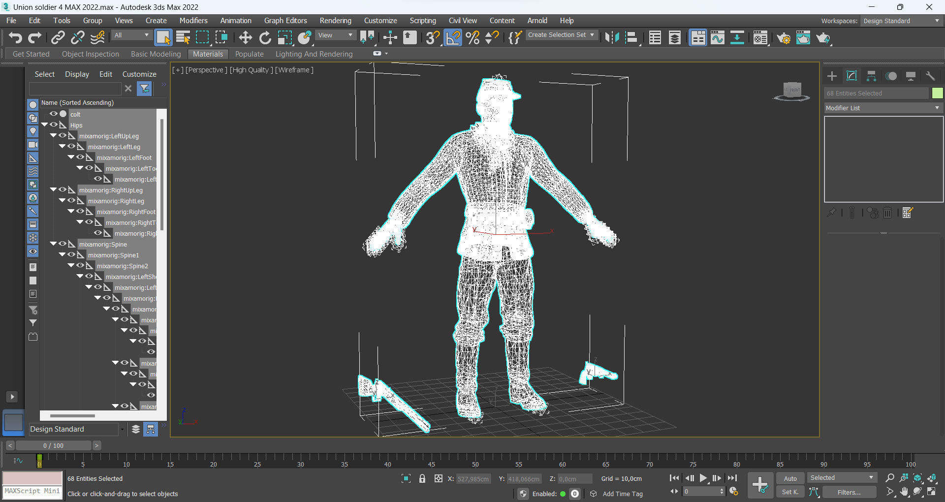 Union Soldier 4 Low-poly 3D model_15