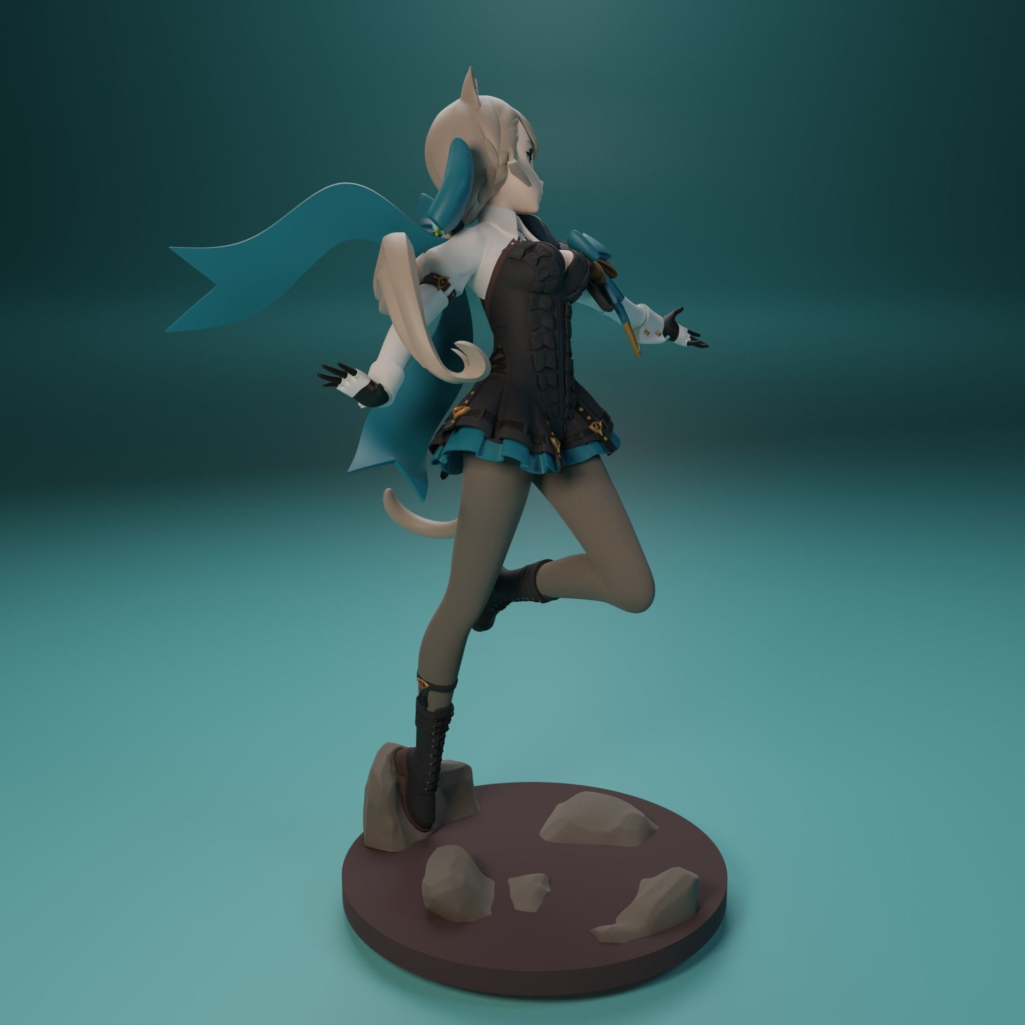 Lynette from Genshin Impact 3D model 3D printable | CGTrader