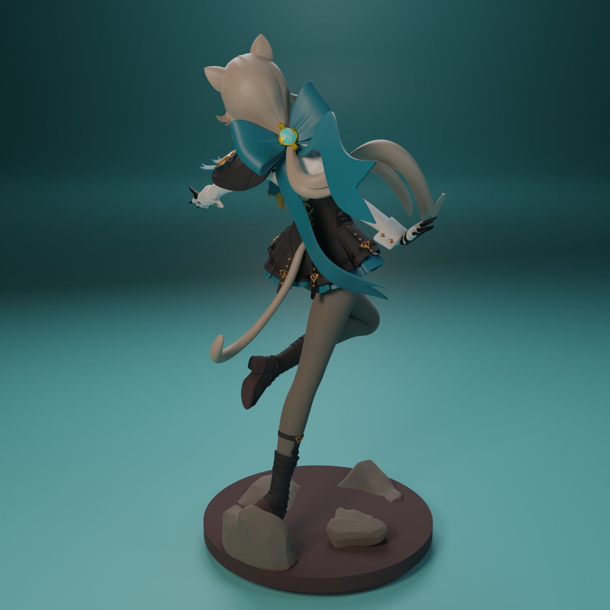 Lynette from Genshin Impact 3D model 3D printable | CGTrader