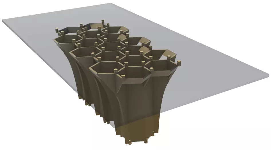 Dining table 3D model Low-poly 3D model_0