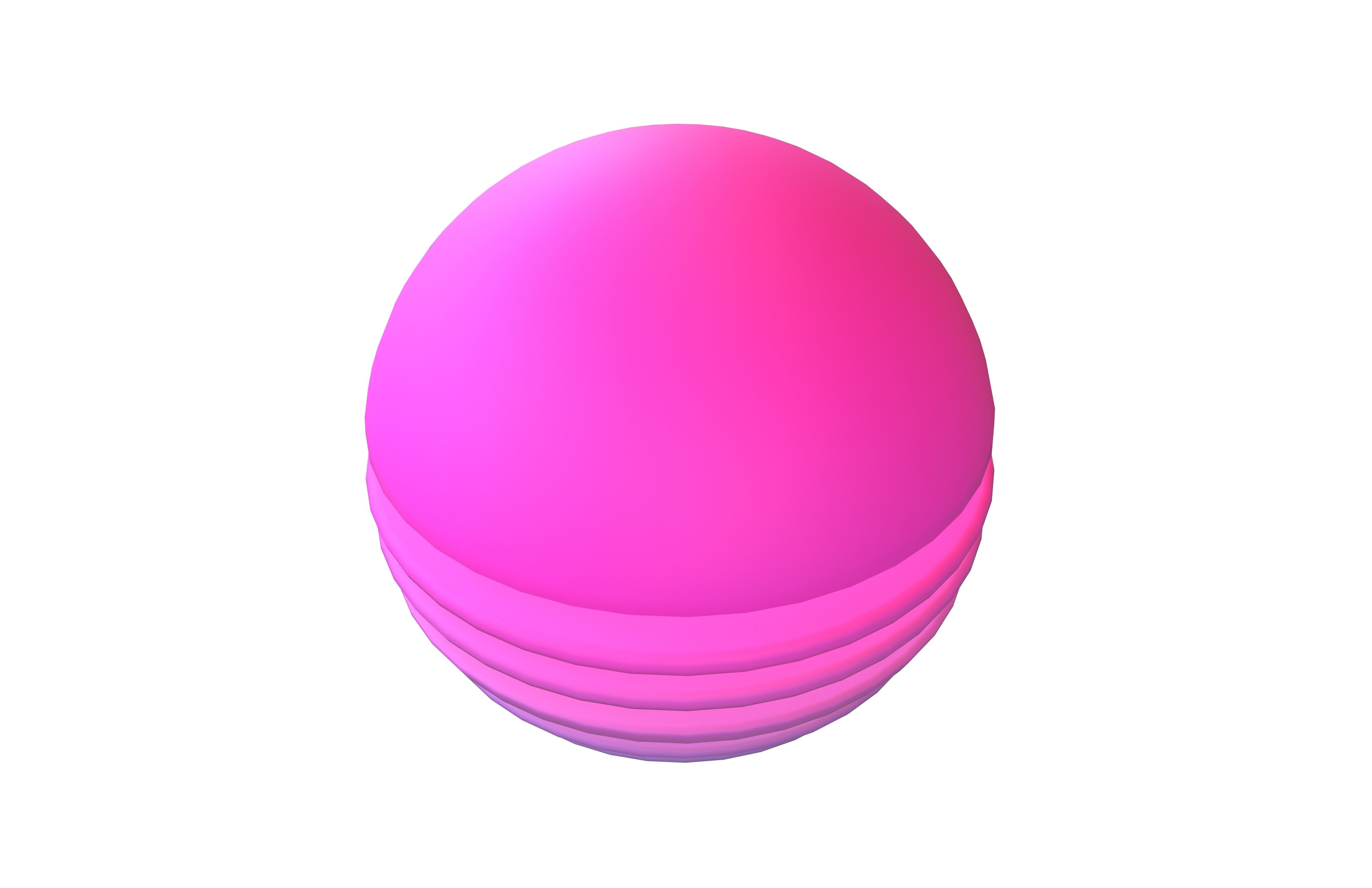 Retro Sun Icon v2 002 Low-poly 3D model_2