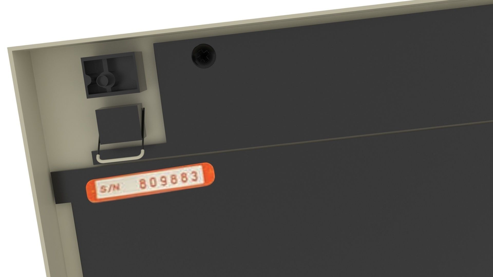 Retro Computer Keyboard 3D model_5