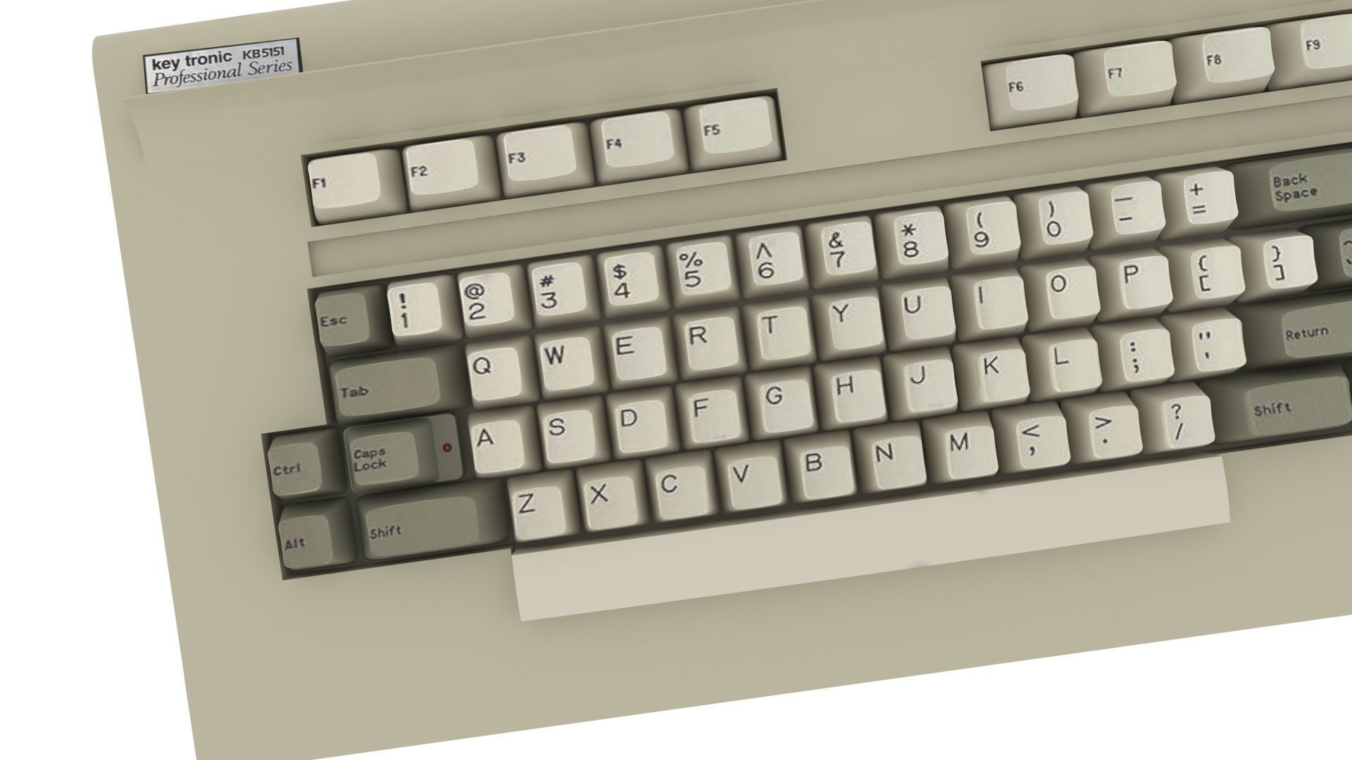 Retro Computer Keyboard 3D model_9