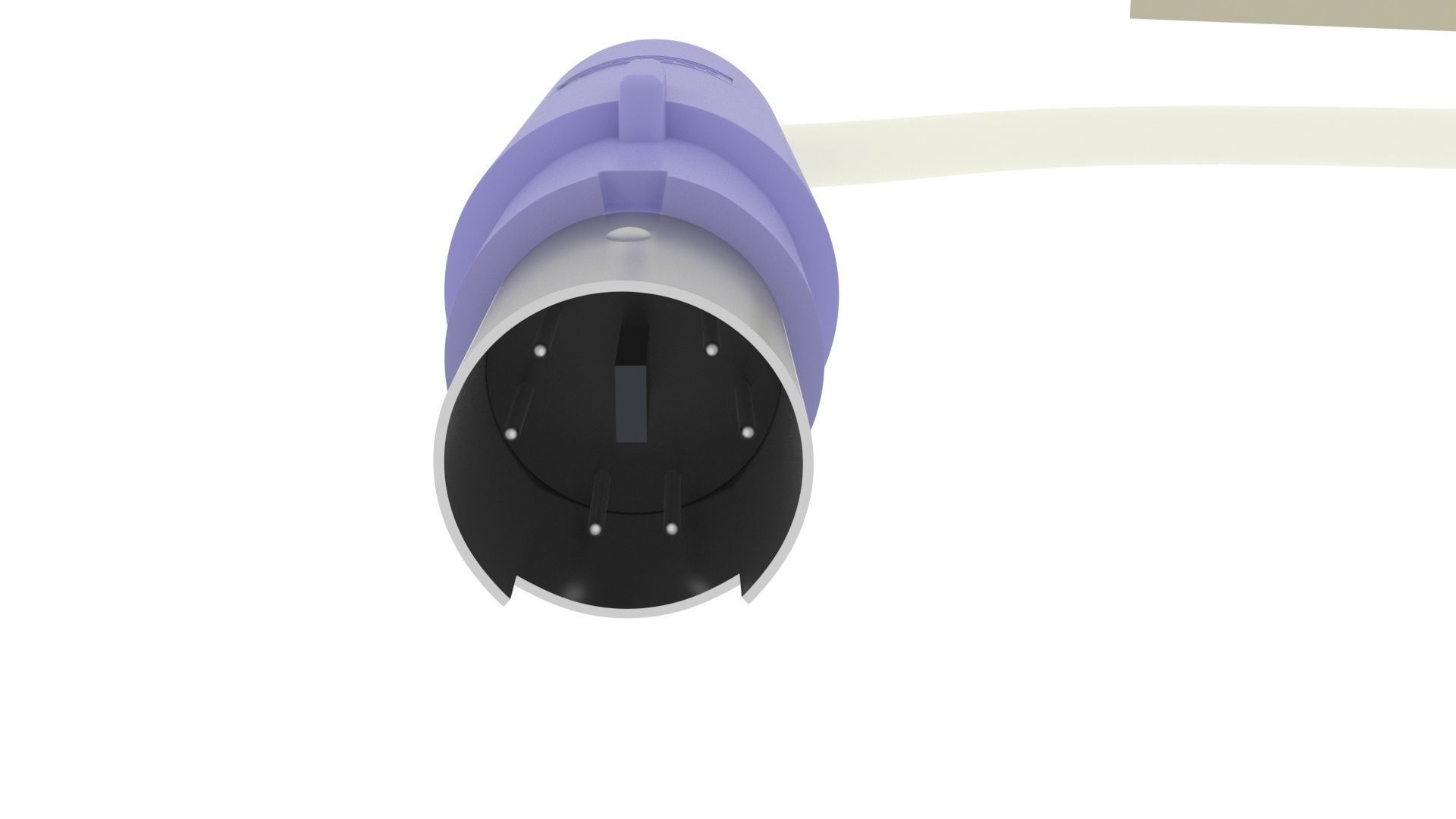 Retro Computer Keyboard 3D model_17