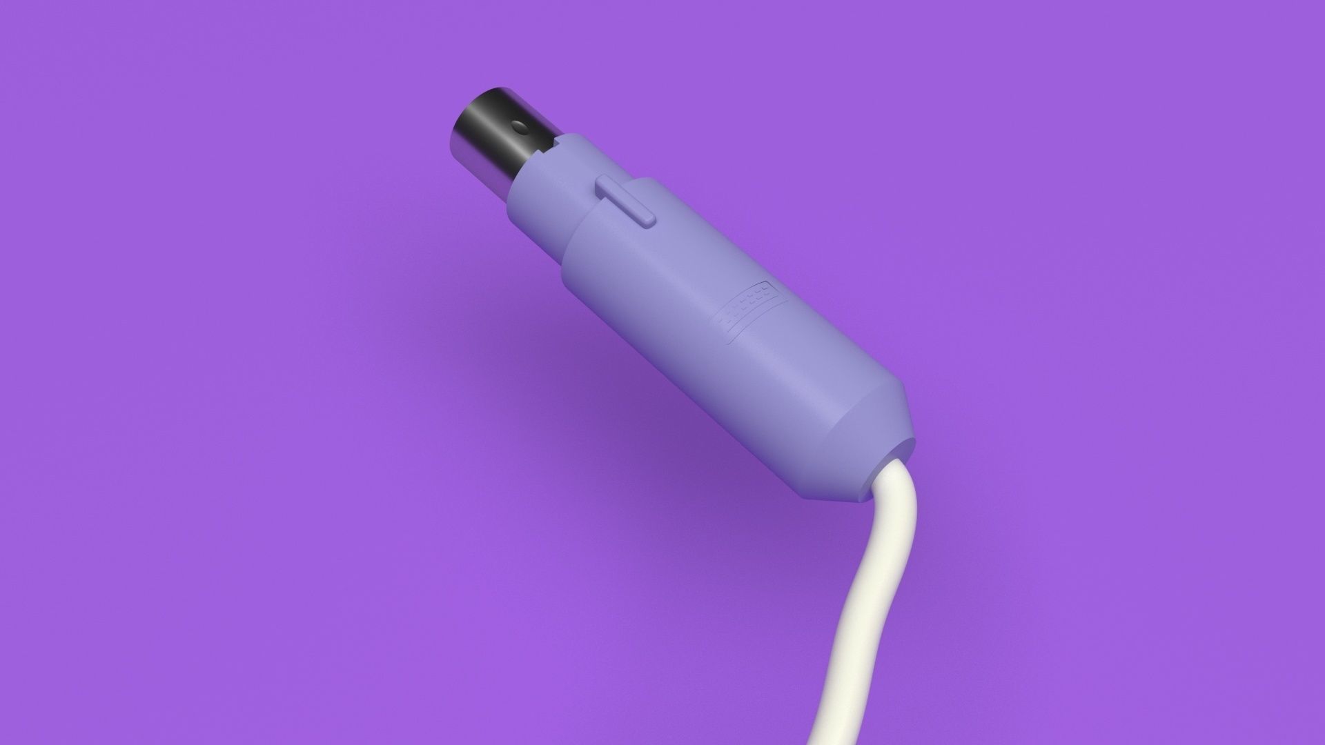 Retro Computer Keyboard 3D model_33