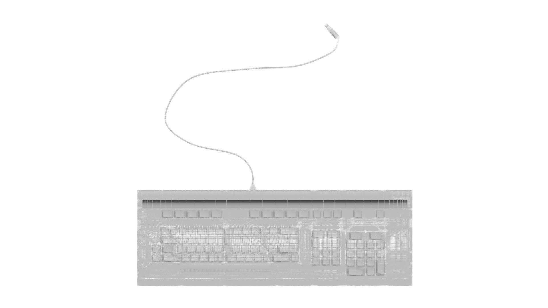 Retro Computer Keyboard 3D model_30