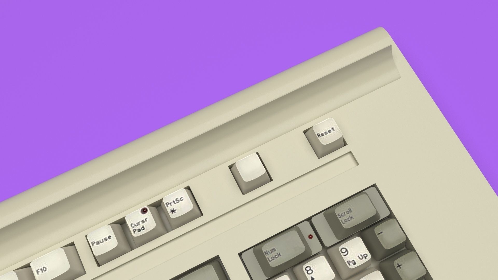 Retro Computer Keyboard 3D model_41