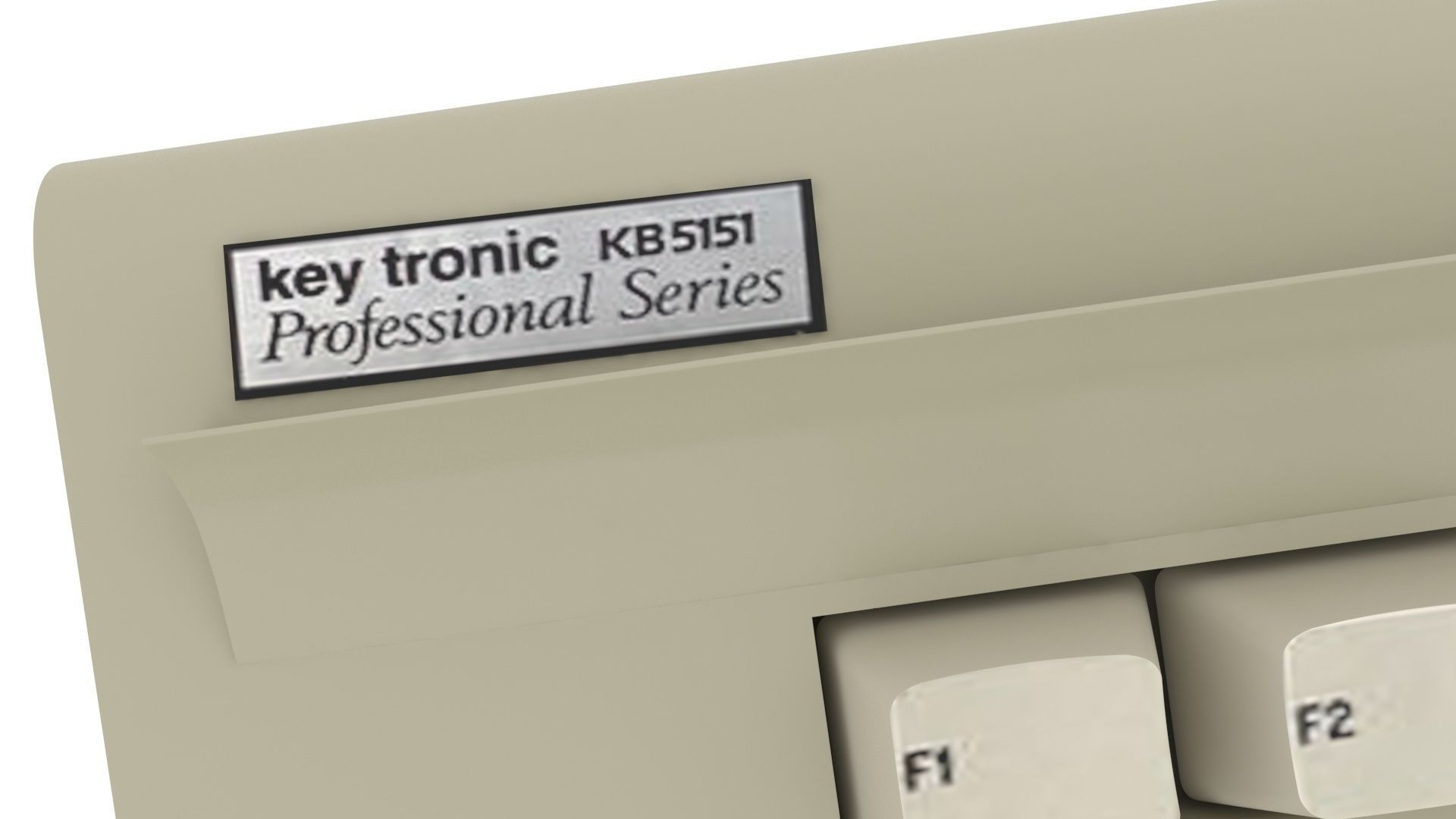 Retro Computer Keyboard 3D model_8