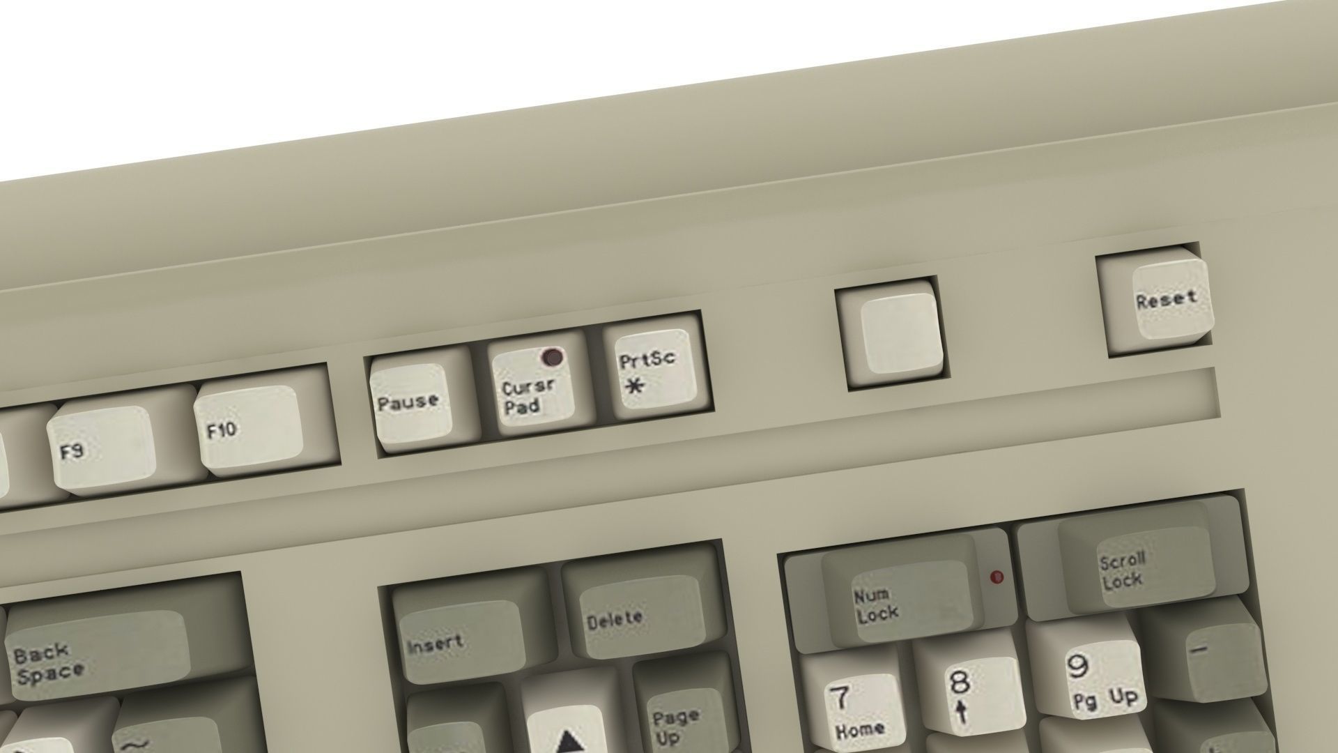 Retro Computer Keyboard 3D model_14