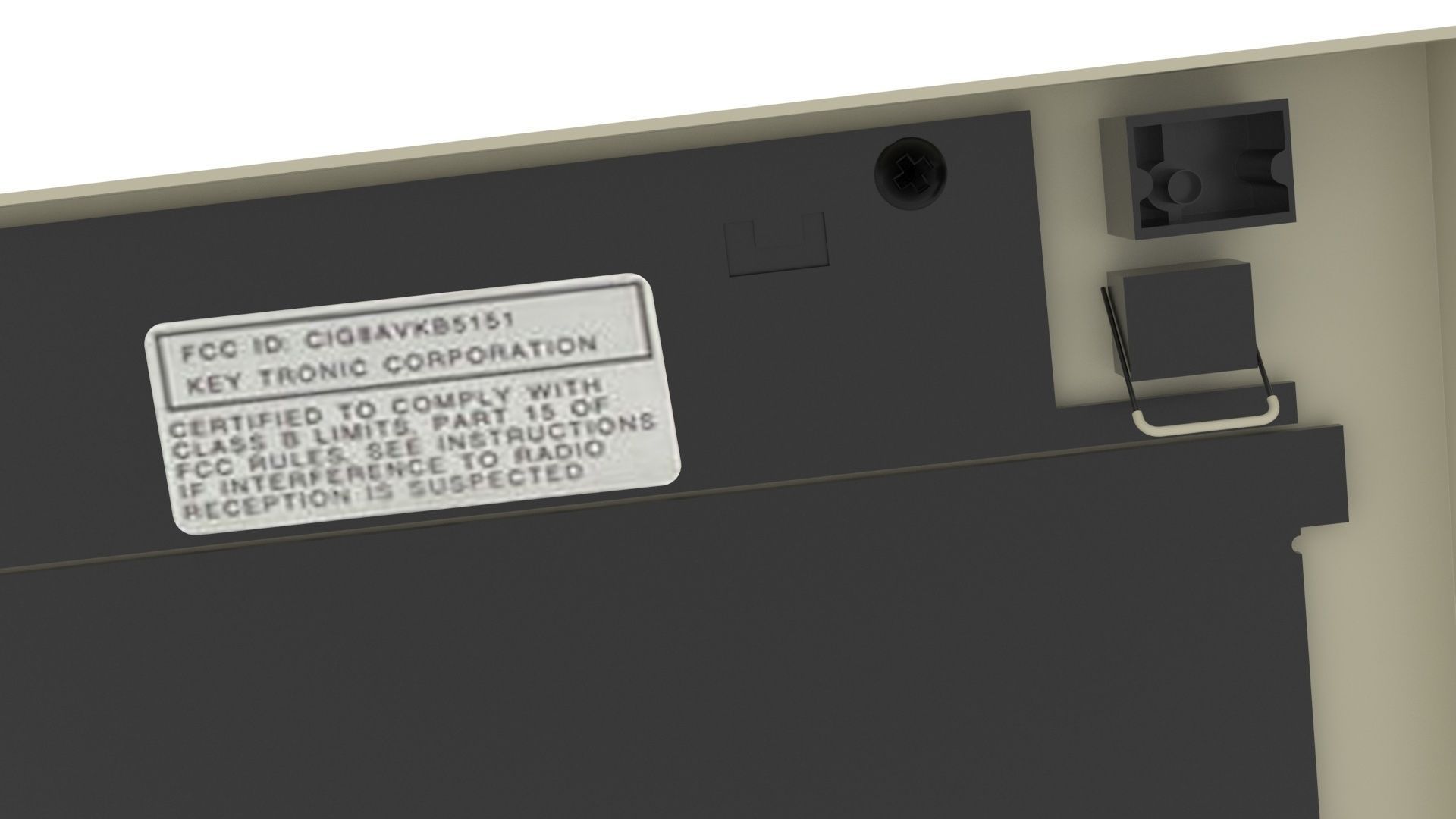 Retro Computer Keyboard 3D model_6