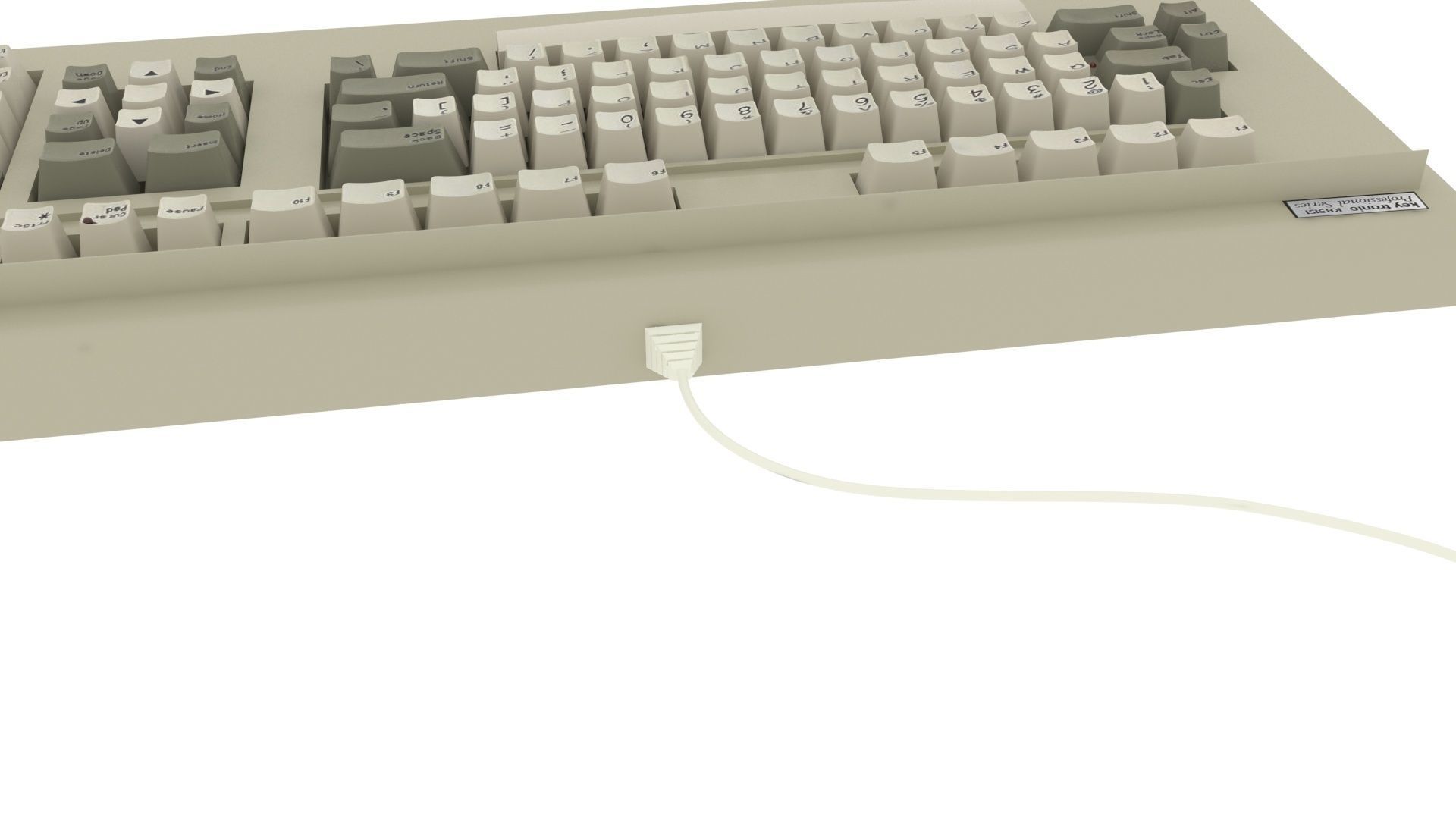 Retro Computer Keyboard 3D model_18