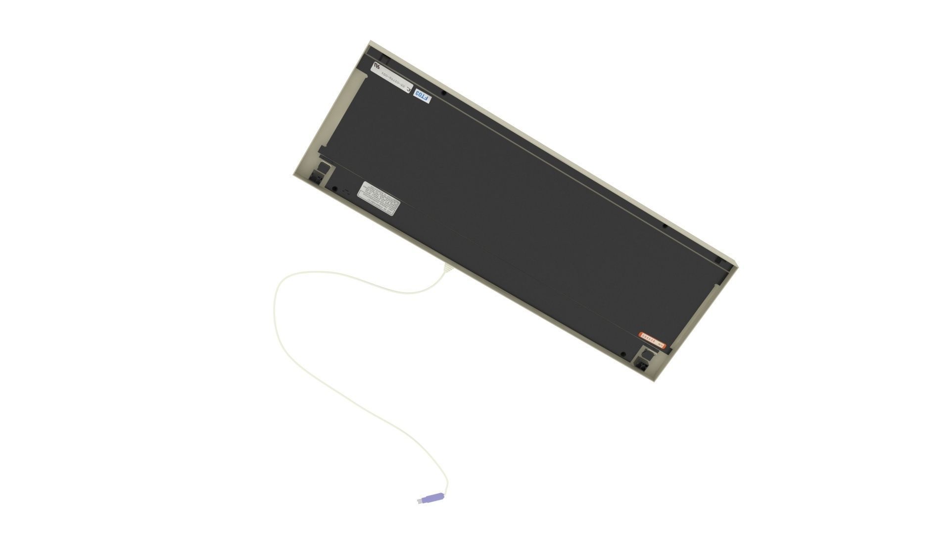 Retro Computer Keyboard 3D model_4