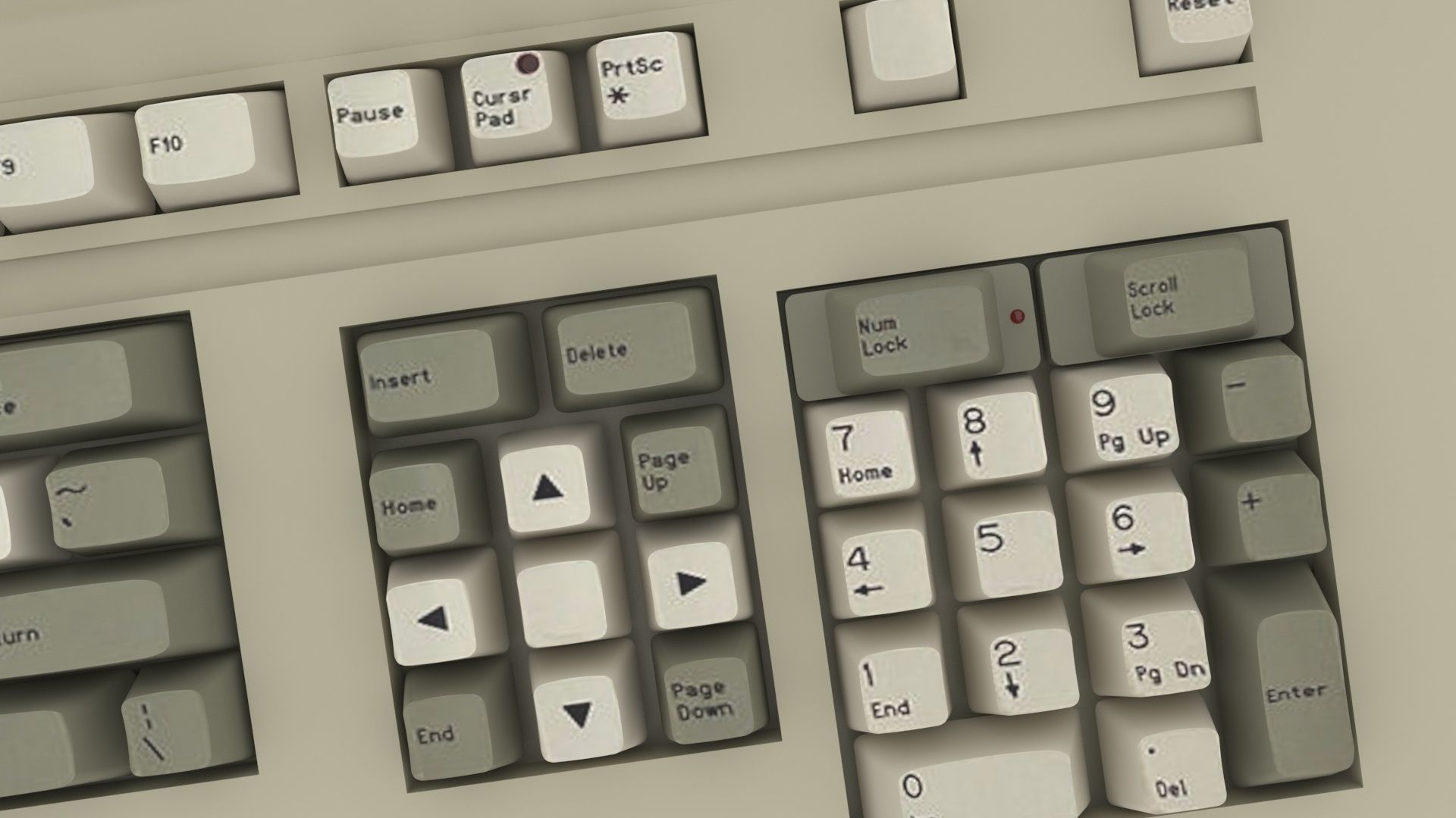Retro Computer Keyboard 3D model_12