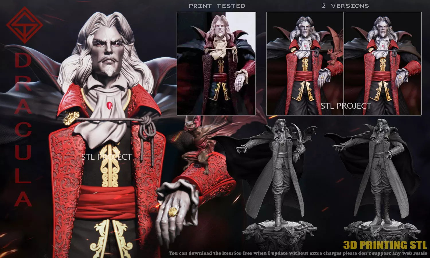 Dracula 3D print model_0