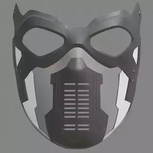Winter Soldier 3D Mask Marvel STL OBJ High Quality