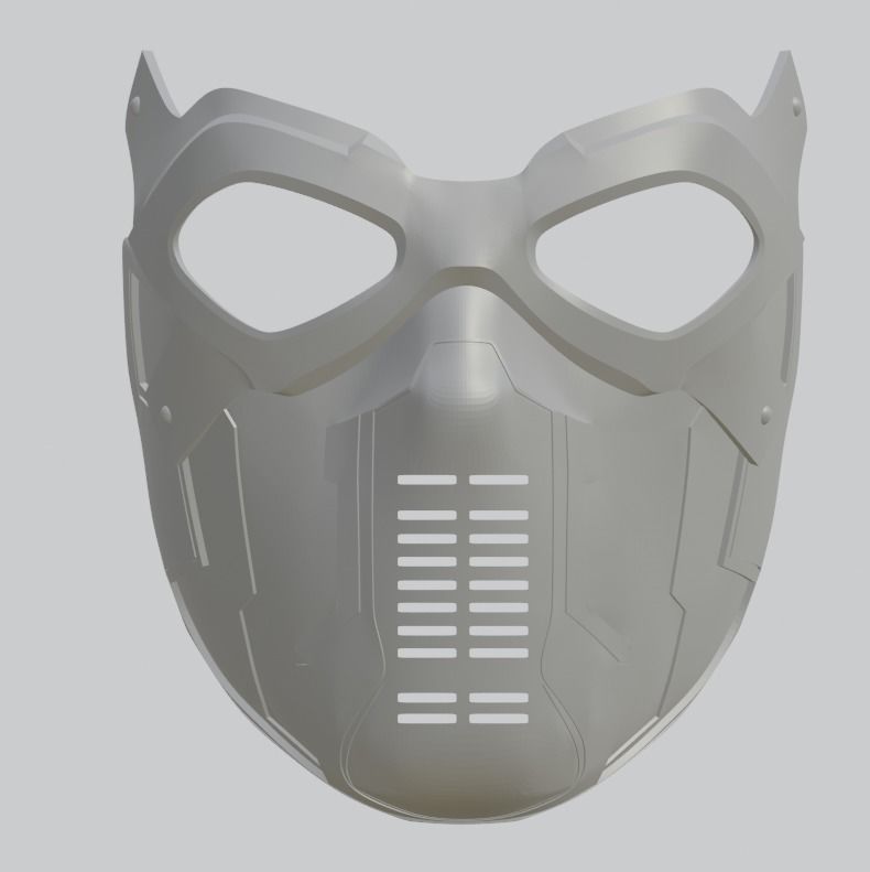 Winter Soldier 3D Mask Marvel STL OBJ High Quality 3D print model_7