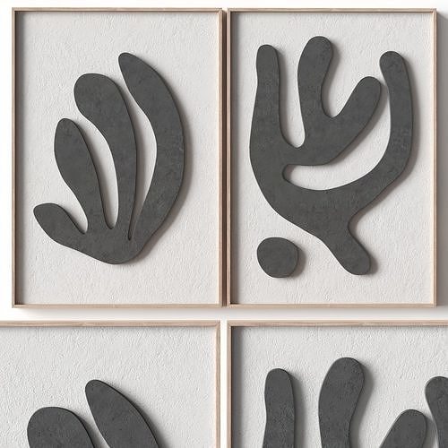 Matisse relief artwork 38 - 3d art wall decor 3D model