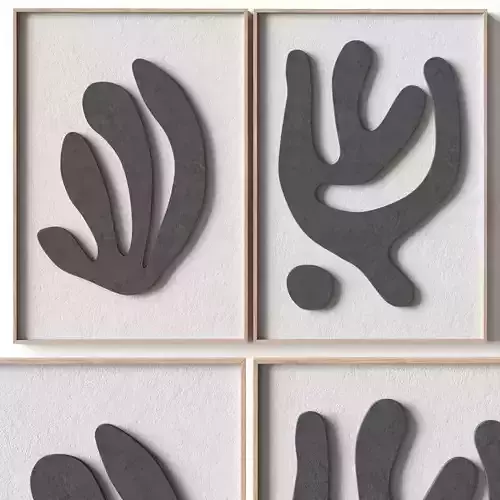Matisse relief artwork 38 - 3d art wall decor
