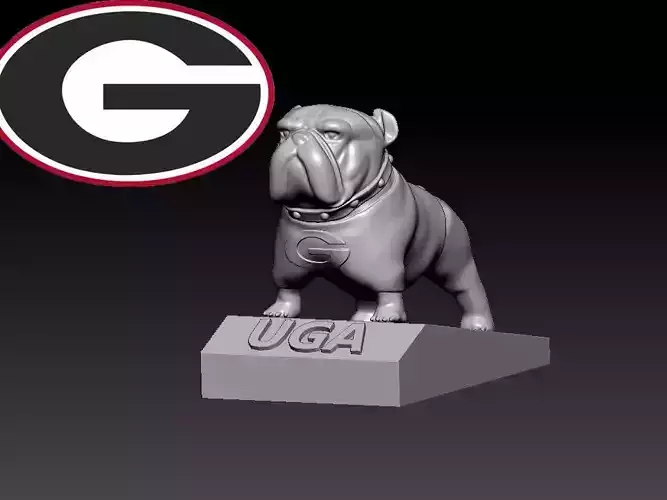 GEORGIA BULLDOGS MASCOT - NFL - NBL - SEC 3D print model