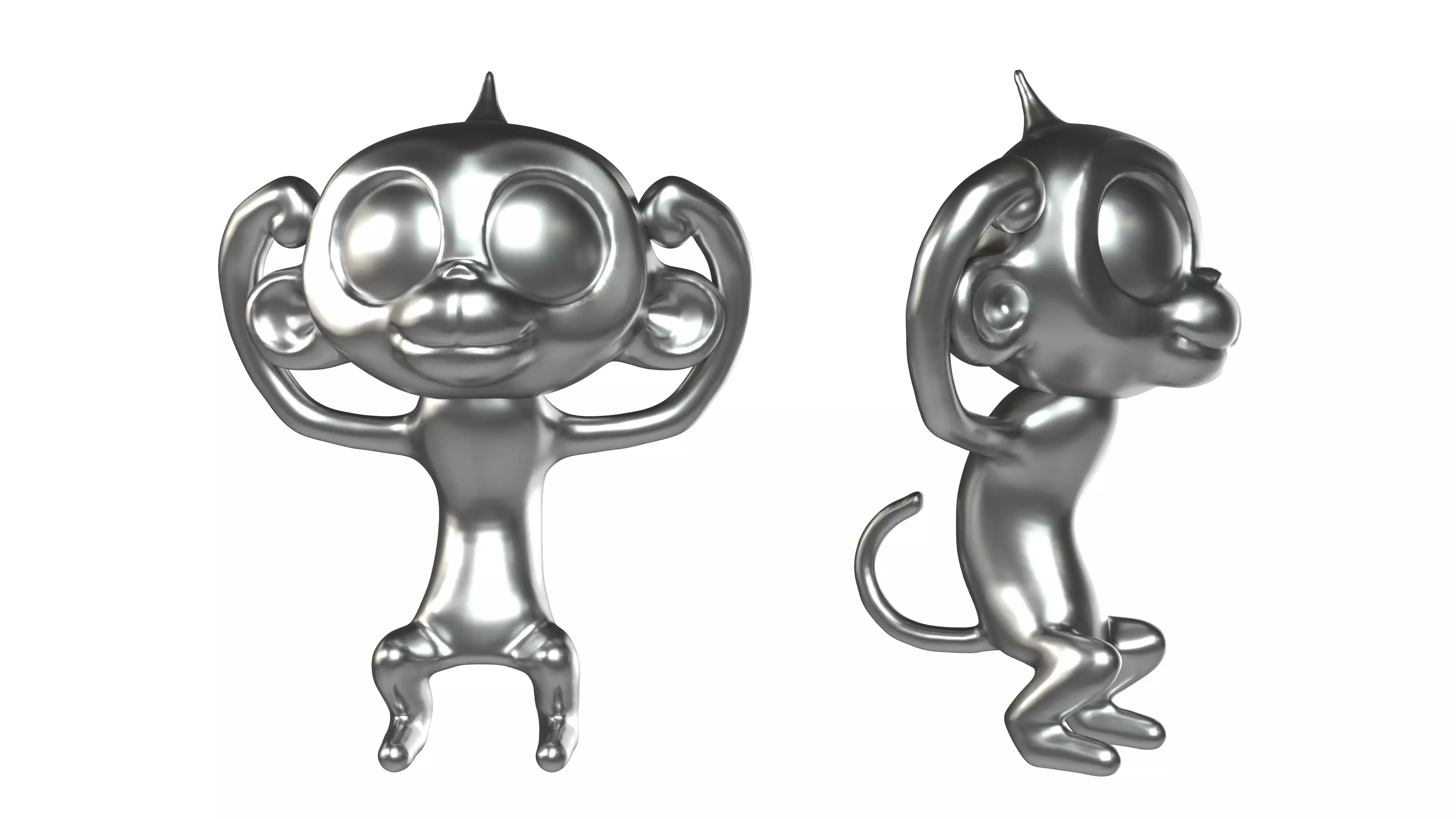 monkey 3D print model