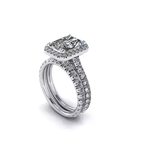 Emerald Wedding Ring R32