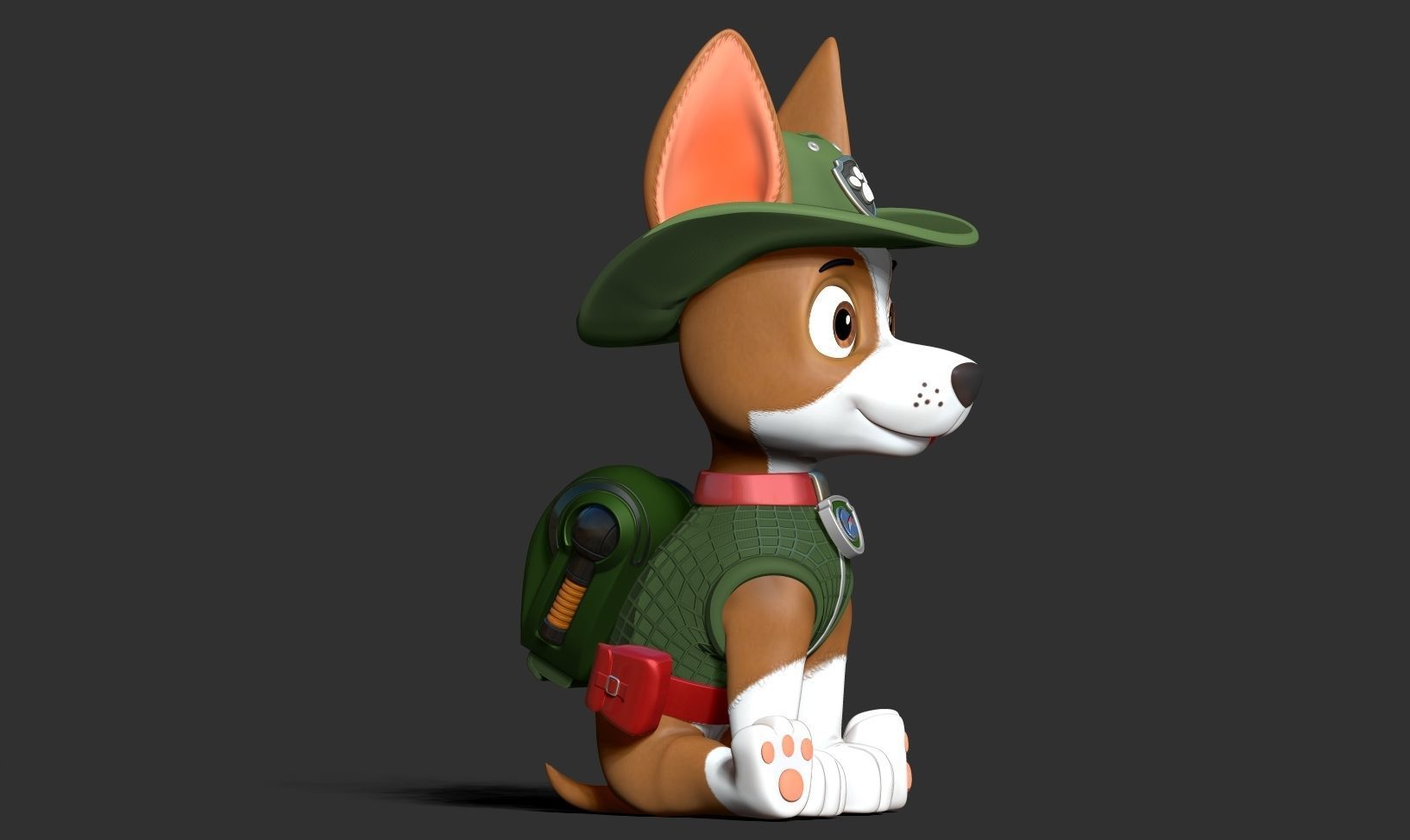 Tracker - Paw Patrol Fanart 3D model 3D printable | CGTrader