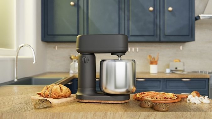 food mixer - blender 3D model 4