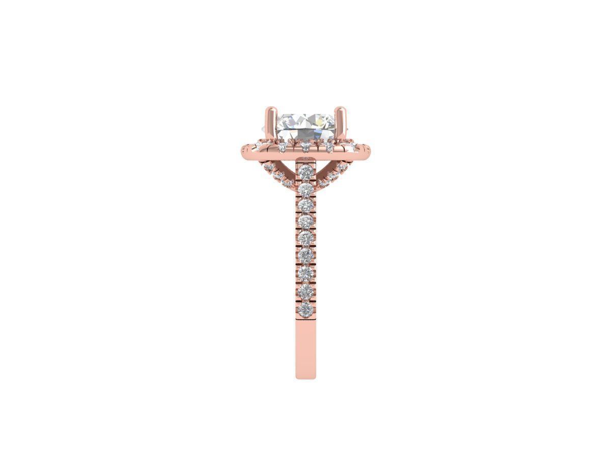 Solitaire Engagement Ring 3D print model_6