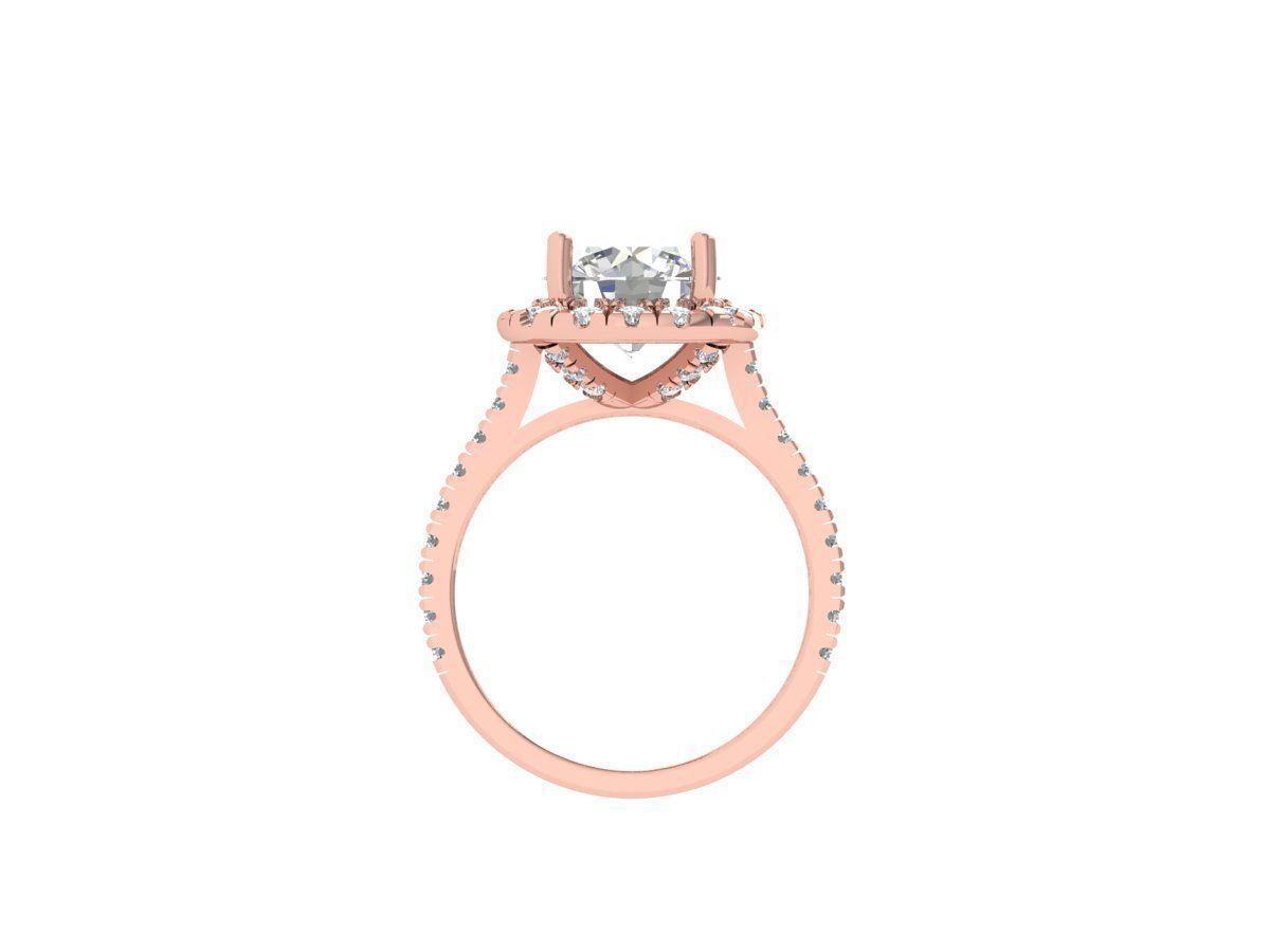 Solitaire Engagement Ring 3D print model_11