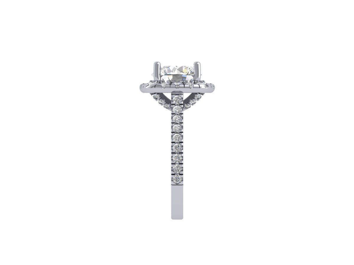Solitaire Engagement Ring 3D print model_7