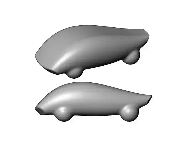 Miniature vehicle automotive speed sculpture N010