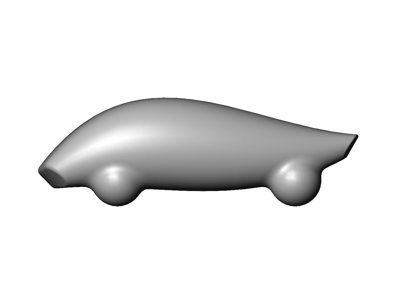 Miniature vehicle automotive speed sculpture N010 3D print model_1