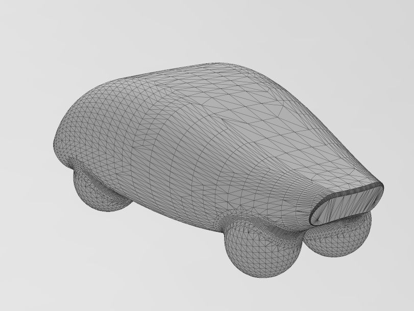 Miniature vehicle automotive speed sculpture N010 3D print model_14