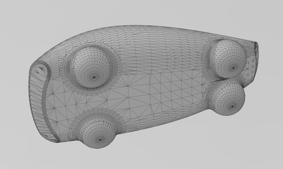 Miniature vehicle automotive speed sculpture N010 3D print model_13