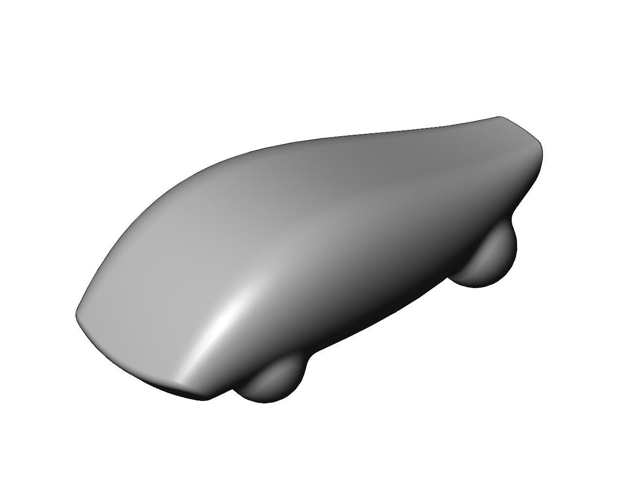 Miniature vehicle automotive speed sculpture N010 3D print model_2