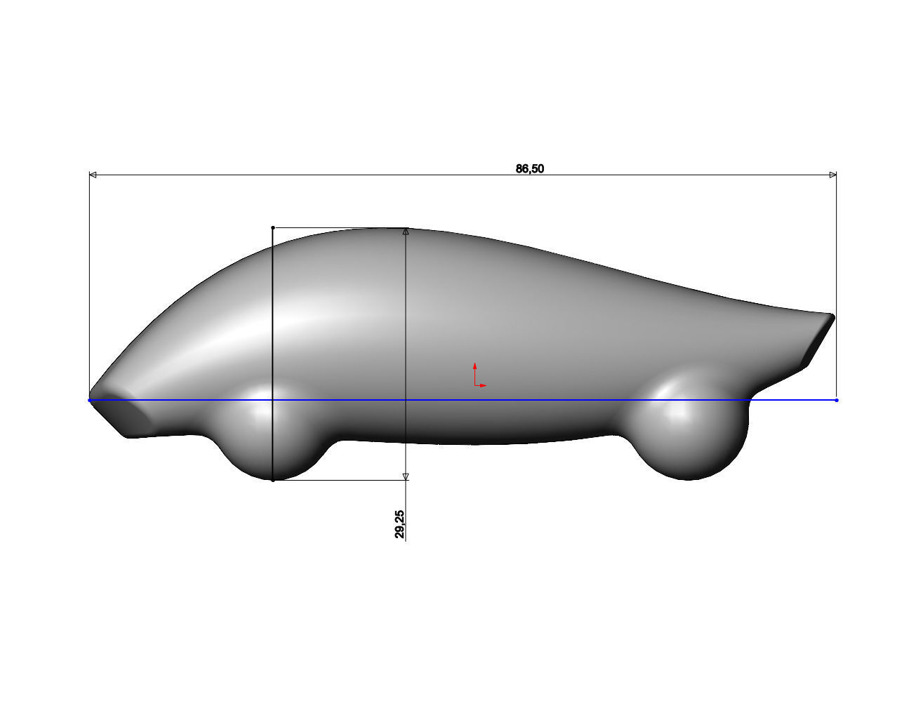 Miniature vehicle automotive speed sculpture N010 3D print model_7