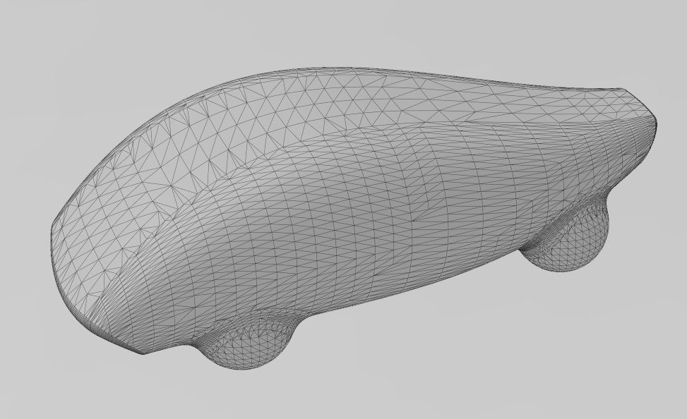 Miniature vehicle automotive speed sculpture N010 3D print model_12