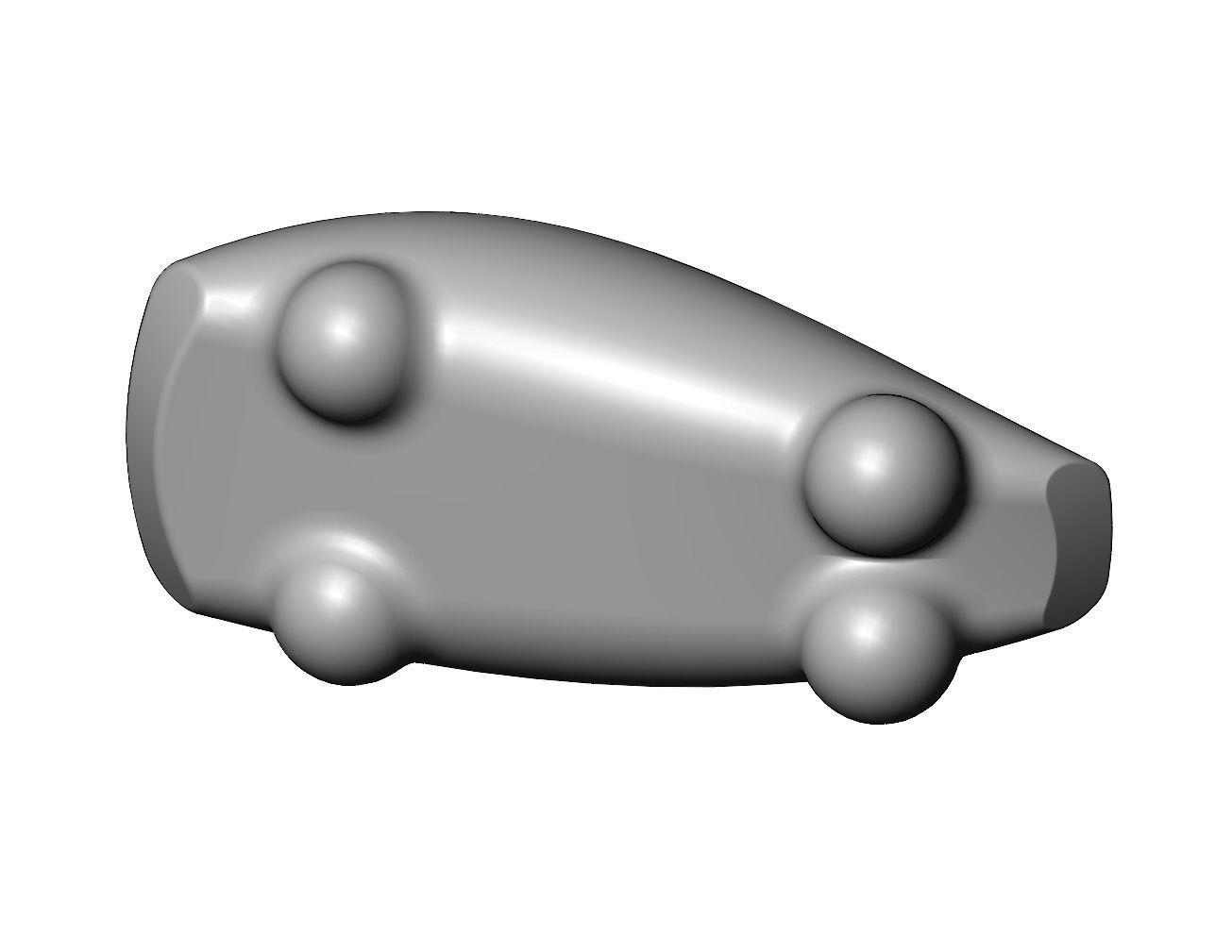 Miniature vehicle automotive speed sculpture N010 3D print model_6