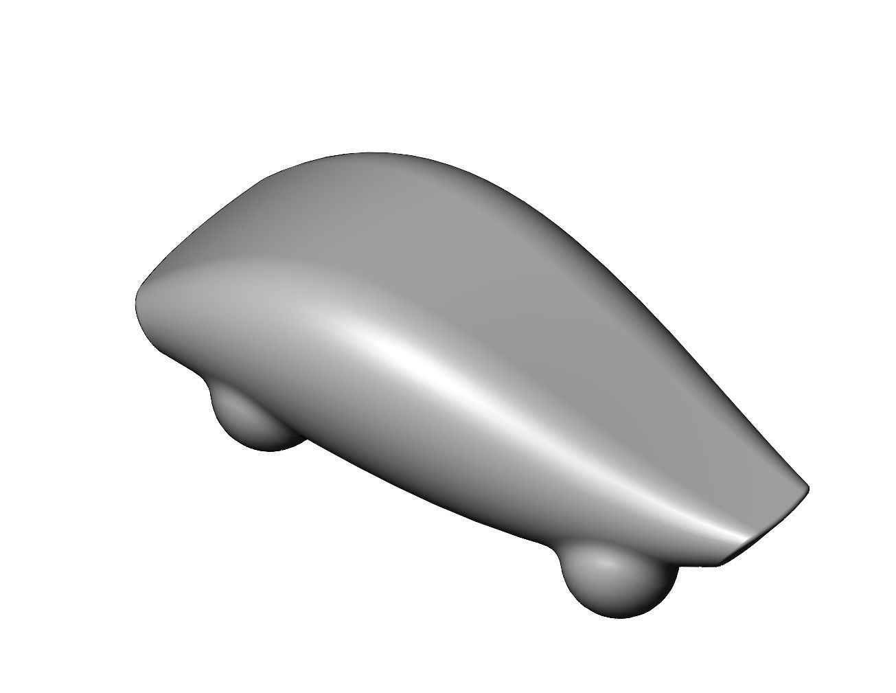 Miniature vehicle automotive speed sculpture N010 3D print model_3