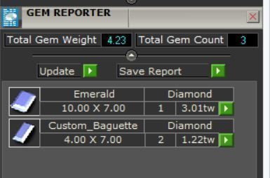 Emerald 3 Stone Art Deco Ring 3D print model_13