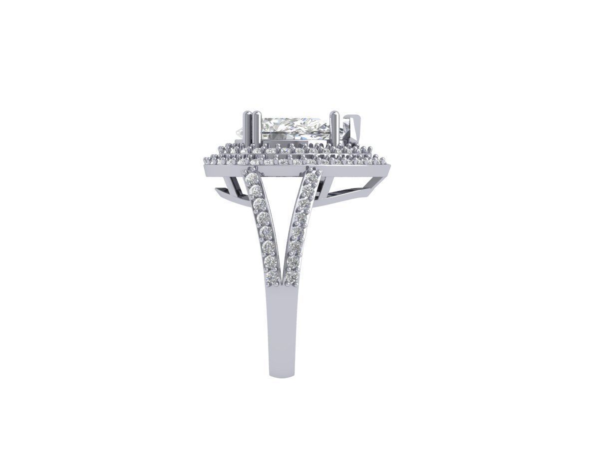 Pear Art Deco Ring 3D print model_7