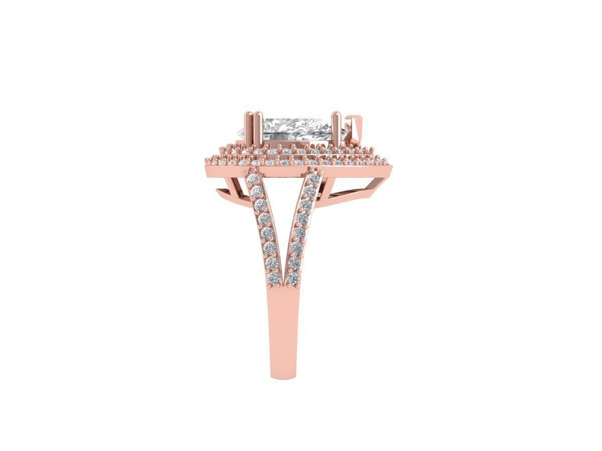 Pear Art Deco Ring 3D print model_6