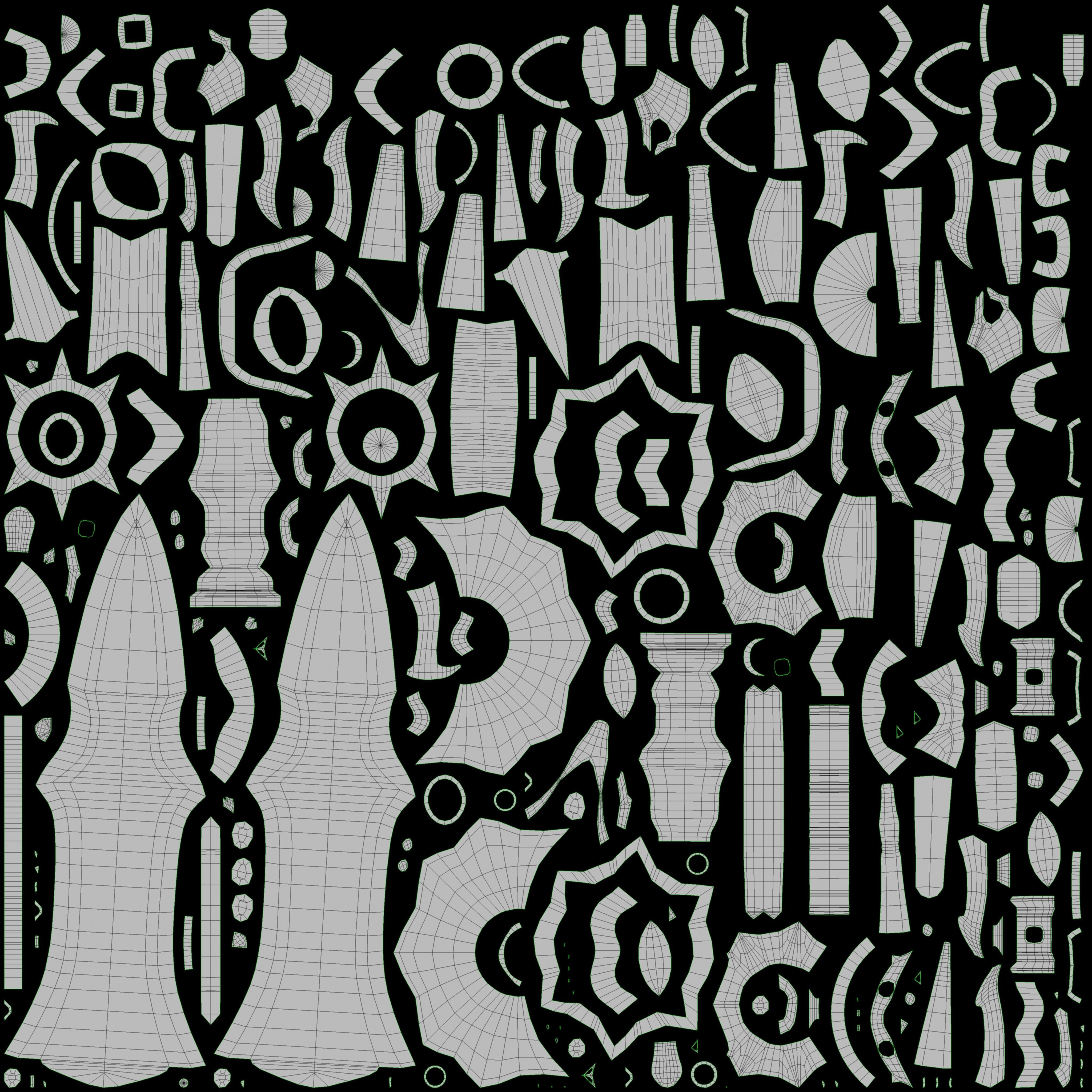 Fantasy Sword 6 3D Model Low-poly 3D model_12