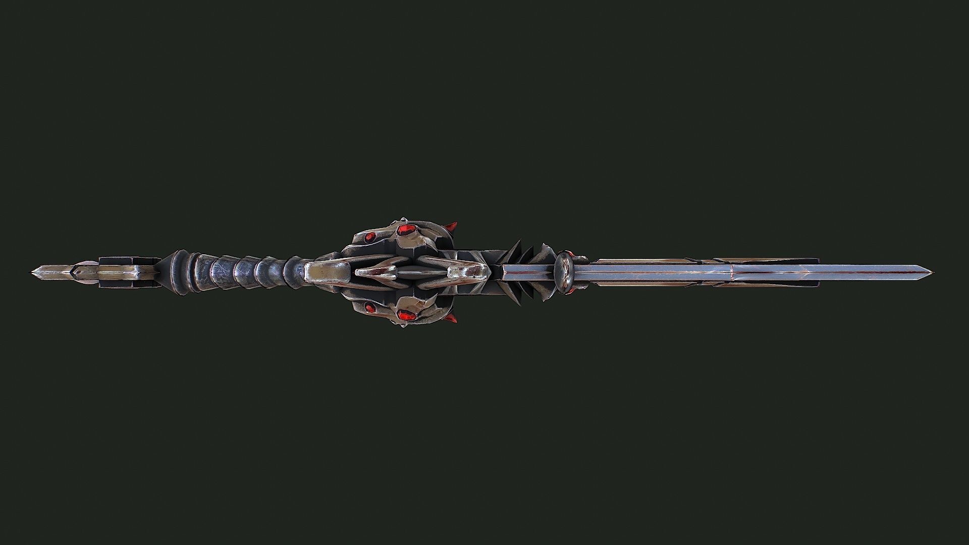 Fantasy Sword 6 3D Model Low-poly 3D model_8